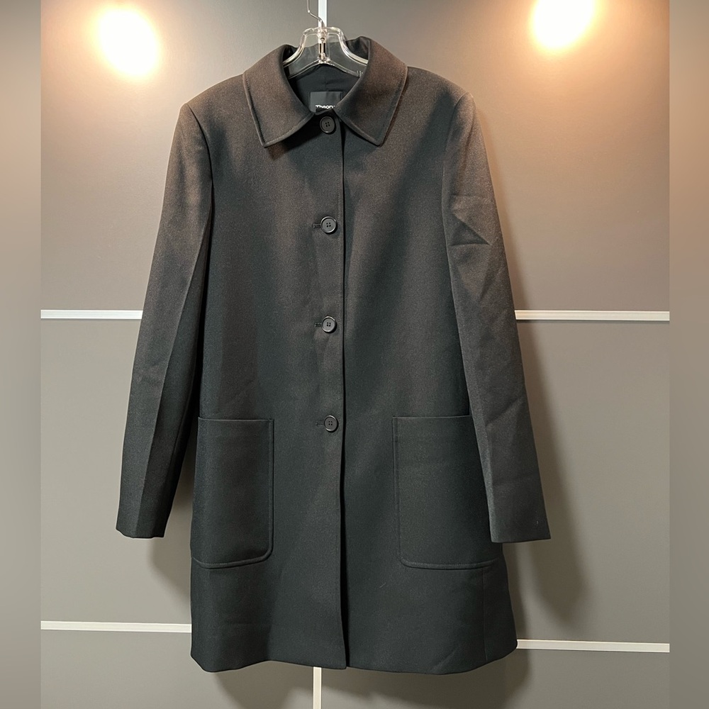 💰 Theory Izzurc Prospective Black Long Jacket Blazer Medium